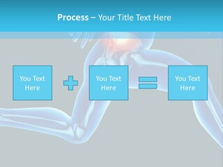 A Skeleton Running With A Red Ball In His Chest PowerPoint Template