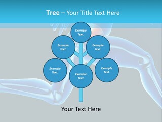 A Skeleton Running With A Red Ball In His Chest PowerPoint Template