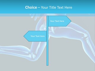 A Skeleton Running With A Red Ball In His Chest PowerPoint Template