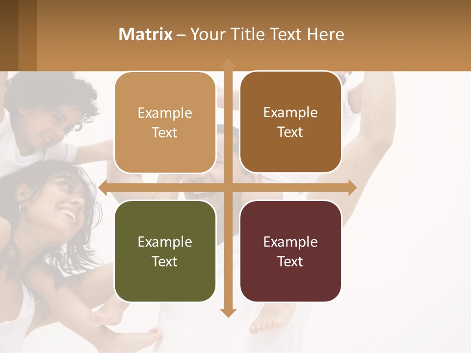 A Group Of People With Arms In The Air PowerPoint Template