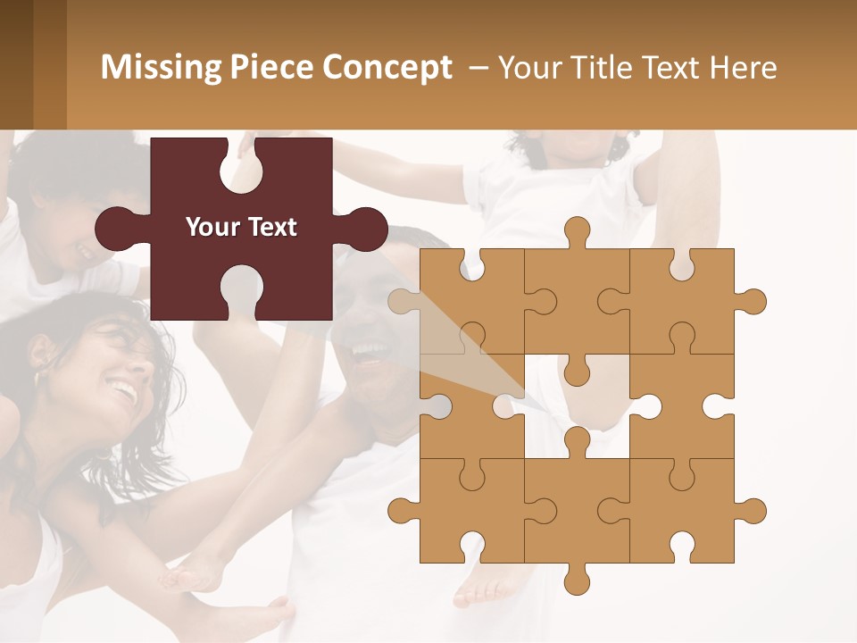 A Group Of People With Arms In The Air PowerPoint Template