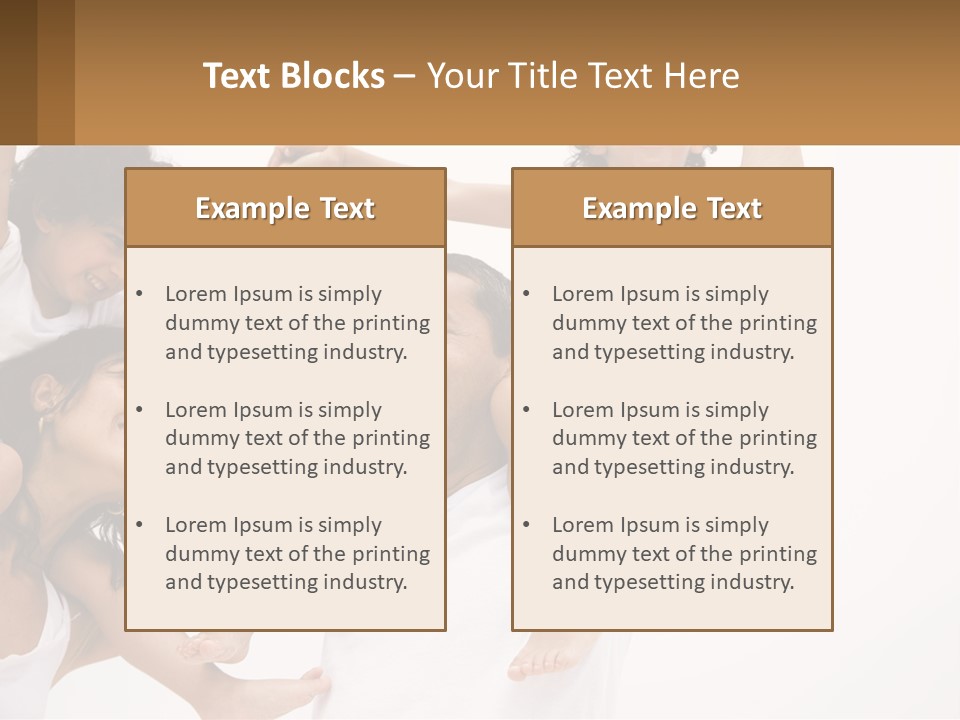 A Group Of People With Arms In The Air PowerPoint Template