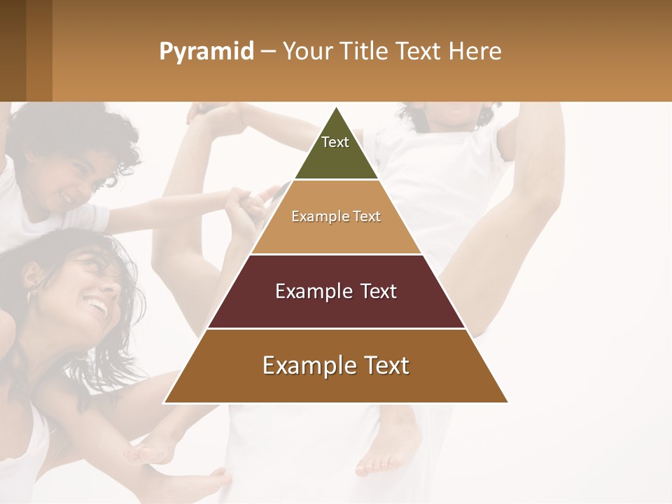 A Group Of People With Arms In The Air PowerPoint Template