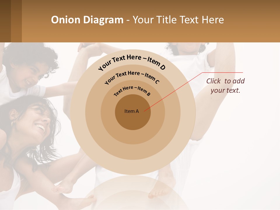 A Group Of People With Arms In The Air PowerPoint Template