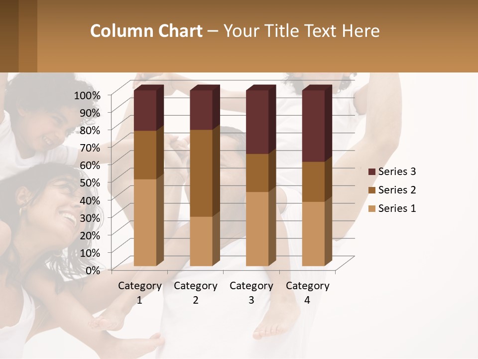 A Group Of People With Arms In The Air PowerPoint Template