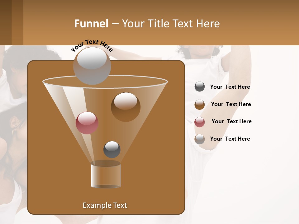 A Group Of People With Arms In The Air PowerPoint Template