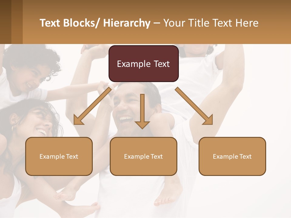 A Group Of People With Arms In The Air PowerPoint Template