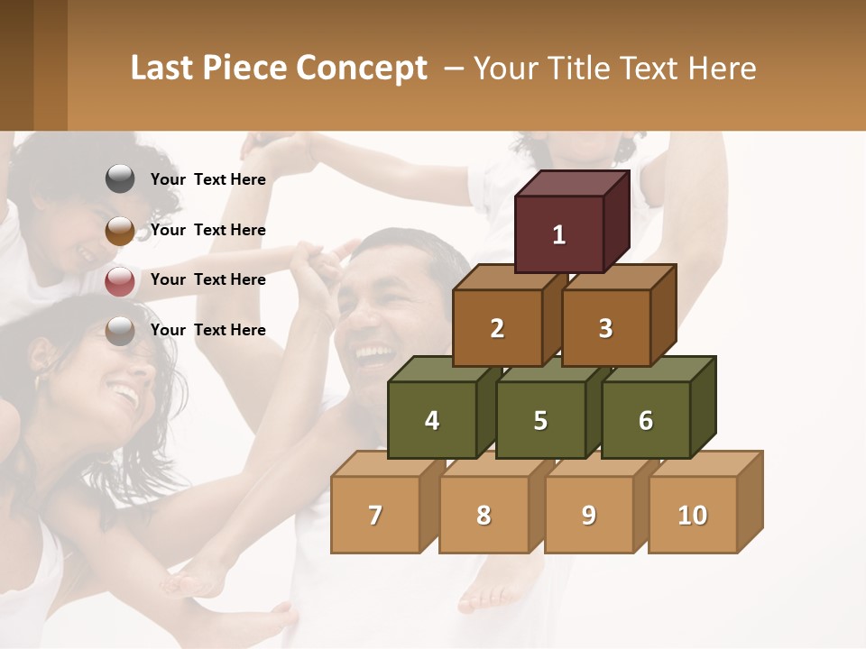 A Group Of People With Arms In The Air PowerPoint Template