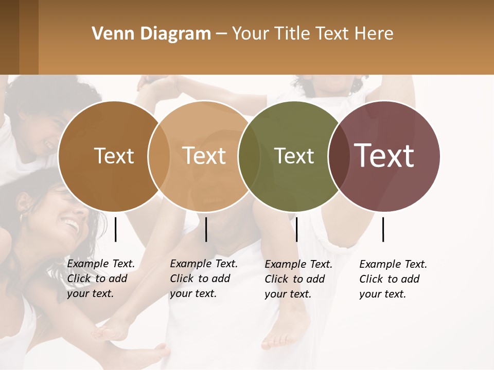 A Group Of People With Arms In The Air PowerPoint Template