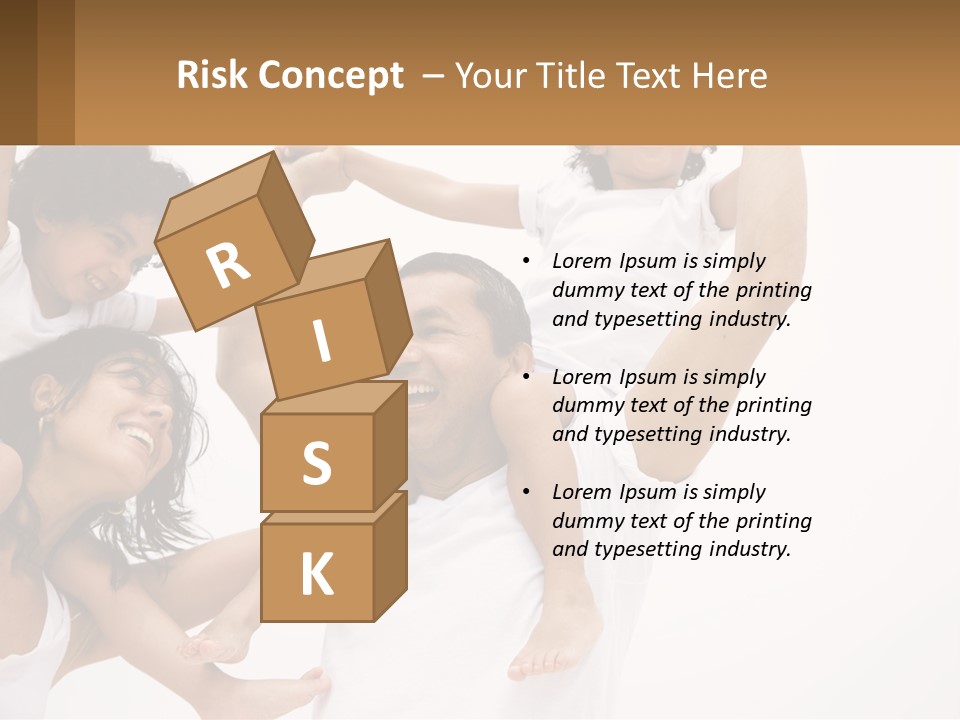 A Group Of People With Arms In The Air PowerPoint Template