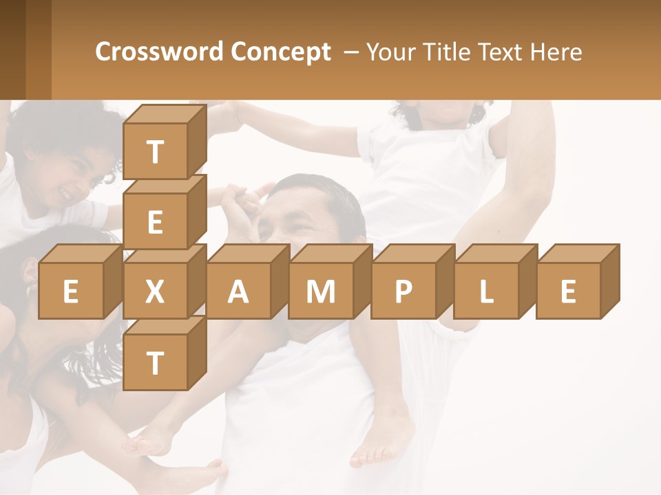 A Group Of People With Arms In The Air PowerPoint Template