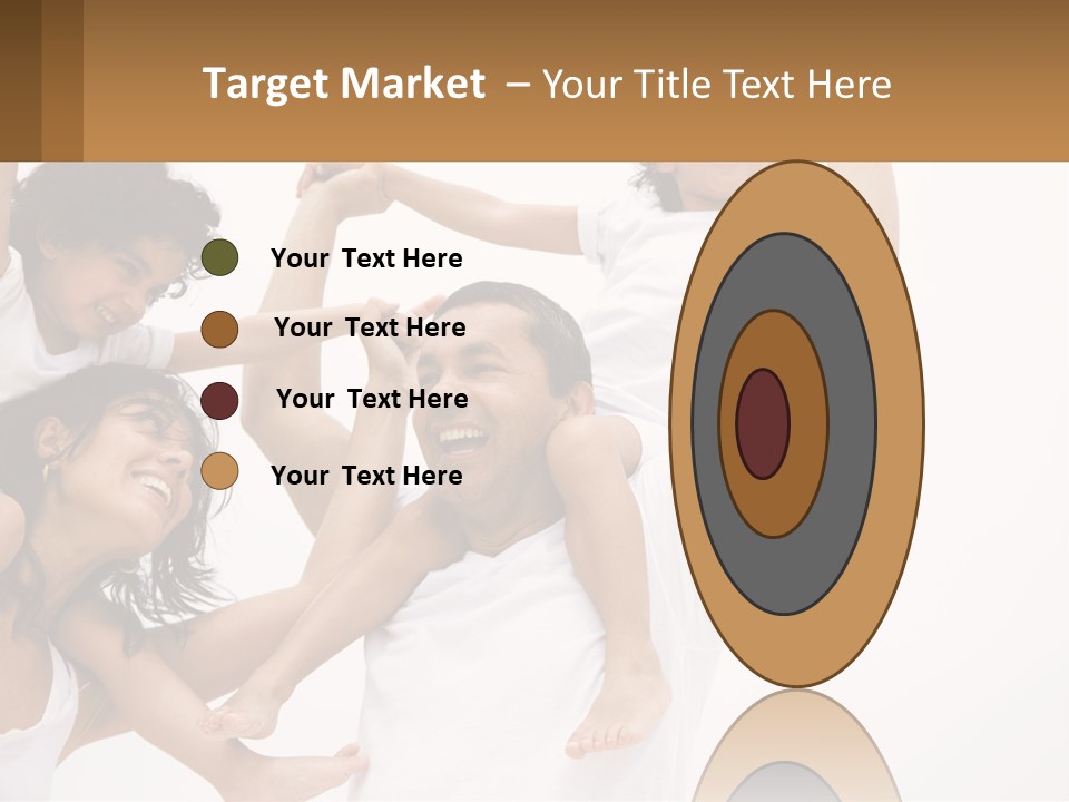 A Group Of People With Arms In The Air PowerPoint Template