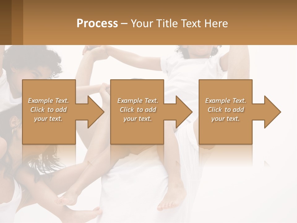 A Group Of People With Arms In The Air PowerPoint Template