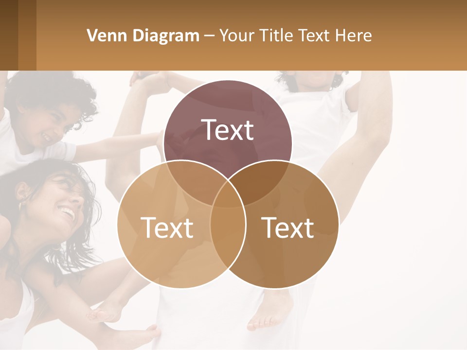 A Group Of People With Arms In The Air PowerPoint Template