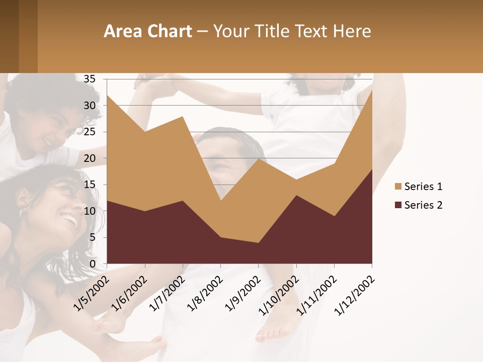 A Group Of People With Arms In The Air PowerPoint Template