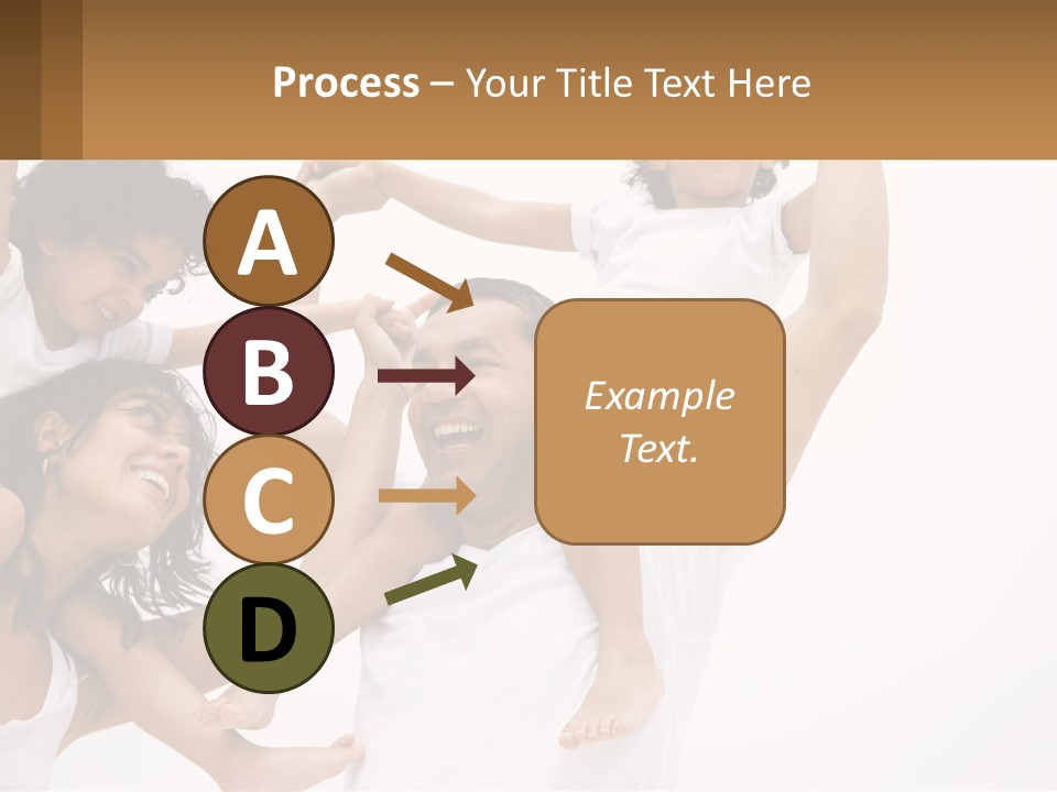 A Group Of People With Arms In The Air PowerPoint Template