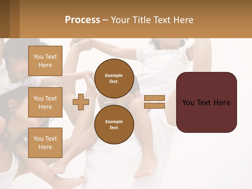 A Group Of People With Arms In The Air PowerPoint Template