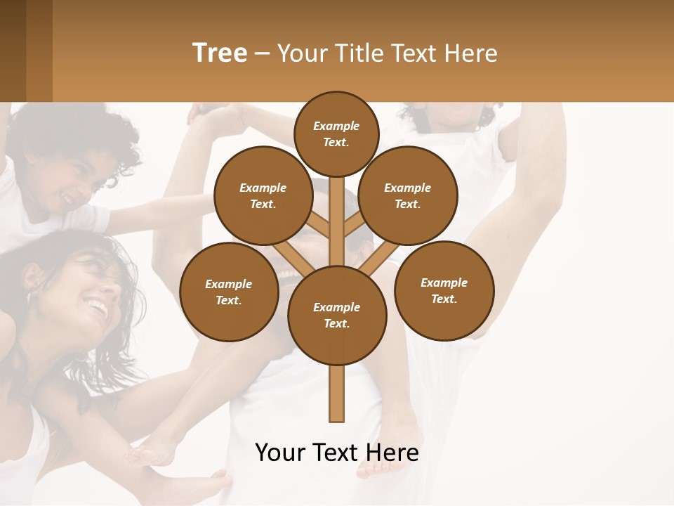 A Group Of People With Arms In The Air PowerPoint Template