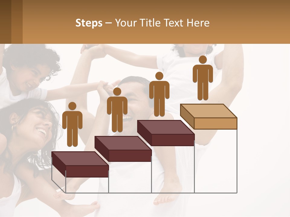 A Group Of People With Arms In The Air PowerPoint Template