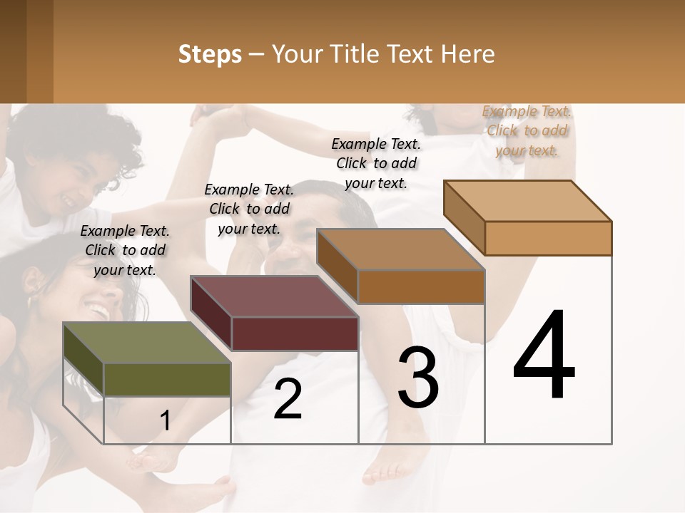 A Group Of People With Arms In The Air PowerPoint Template