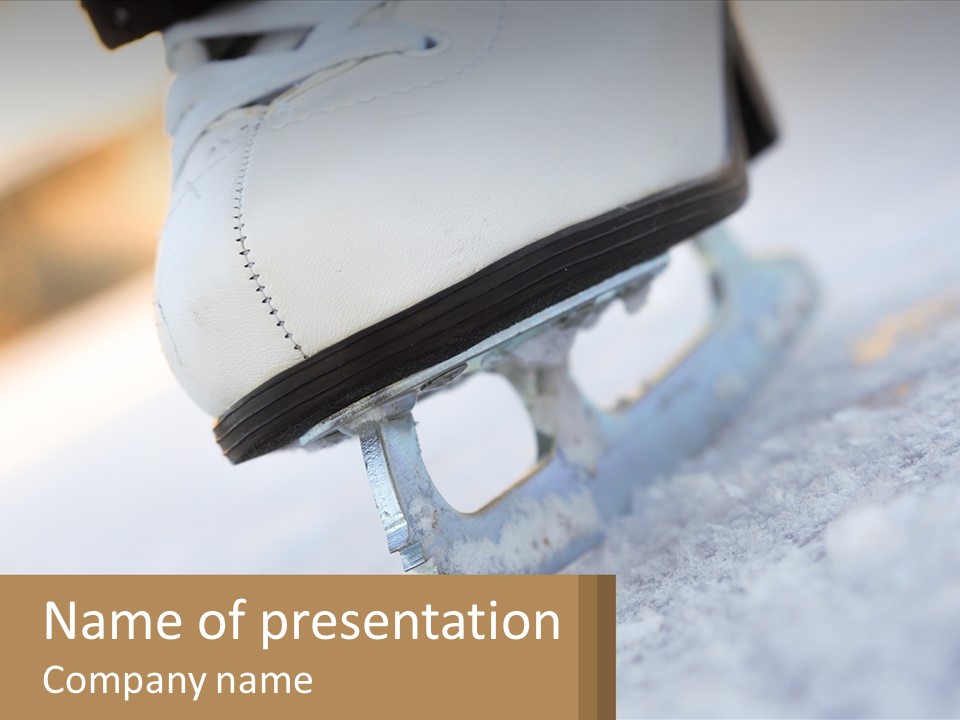 A Person Riding A Skateboard On A Snowy Surface PowerPoint Template