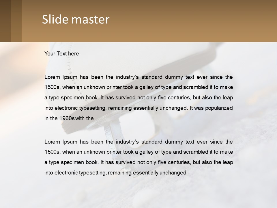 A Person Riding A Skateboard On A Snowy Surface PowerPoint Template