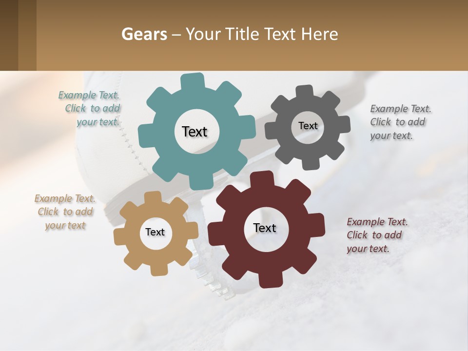 A Person Riding A Skateboard On A Snowy Surface PowerPoint Template