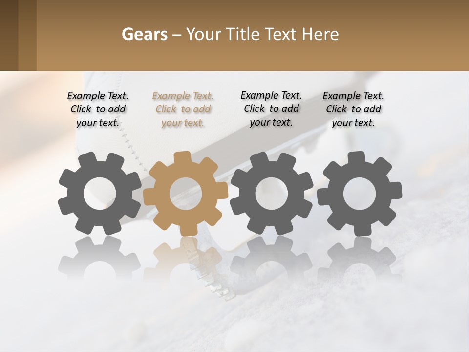 A Person Riding A Skateboard On A Snowy Surface PowerPoint Template