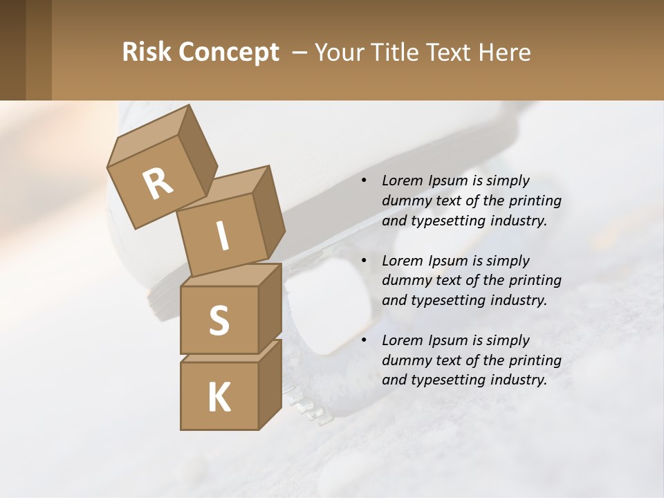 A Person Riding A Skateboard On A Snowy Surface PowerPoint Template