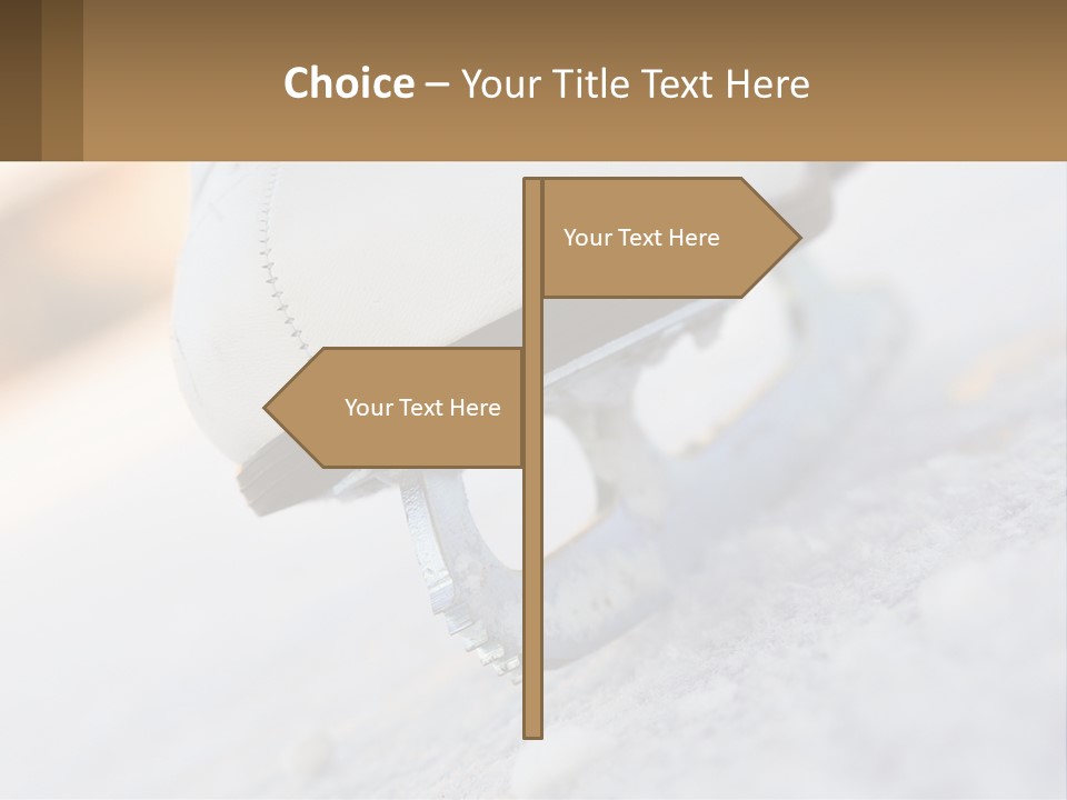 A Person Riding A Skateboard On A Snowy Surface PowerPoint Template