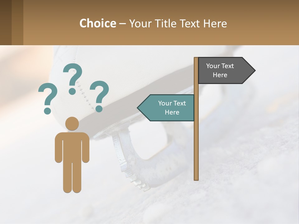 A Person Riding A Skateboard On A Snowy Surface PowerPoint Template