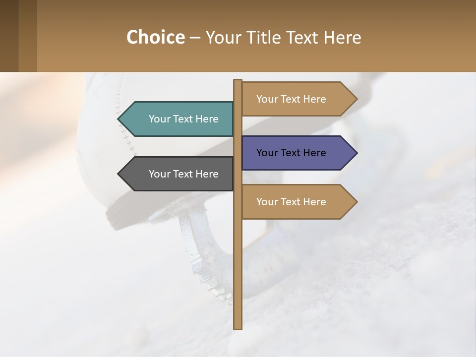 A Person Riding A Skateboard On A Snowy Surface PowerPoint Template