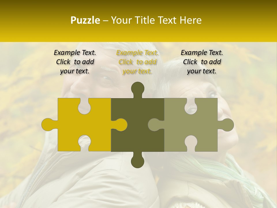 A Couple Of People That Are Standing In Front Of A Tree PowerPoint Template