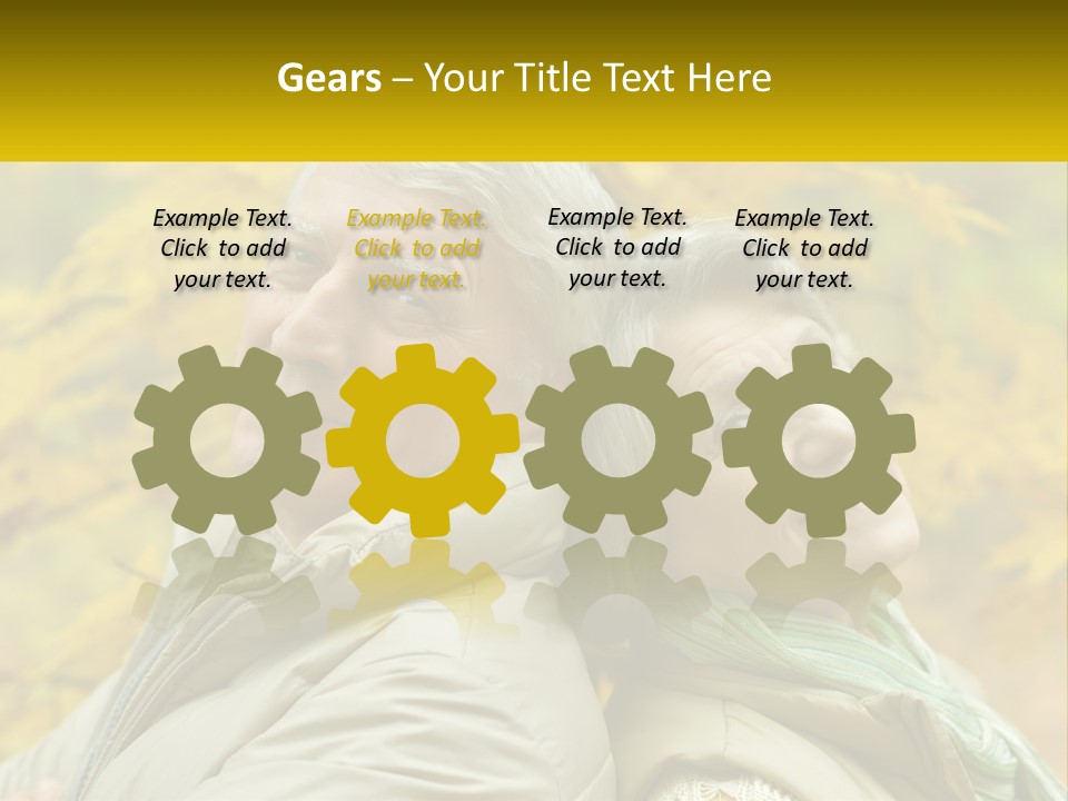 A Couple Of People That Are Standing In Front Of A Tree PowerPoint Template