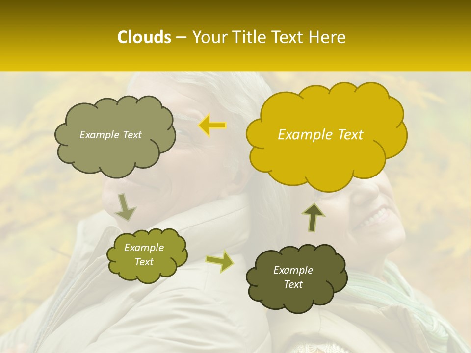 A Couple Of People That Are Standing In Front Of A Tree PowerPoint Template