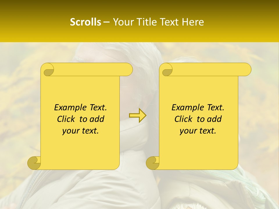 A Couple Of People That Are Standing In Front Of A Tree PowerPoint Template