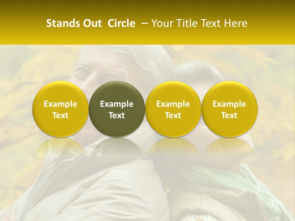 A Couple Of People That Are Standing In Front Of A Tree PowerPoint Template