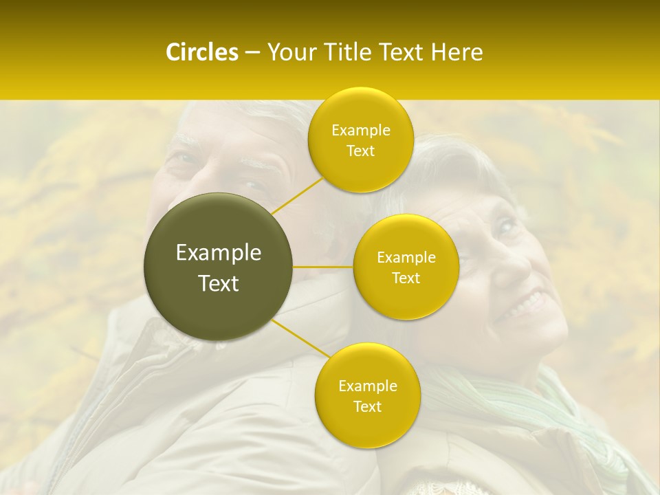 A Couple Of People That Are Standing In Front Of A Tree PowerPoint Template