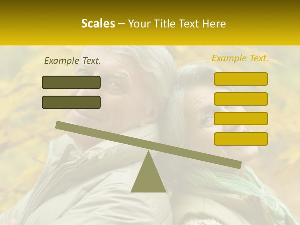 A Couple Of People That Are Standing In Front Of A Tree PowerPoint Template