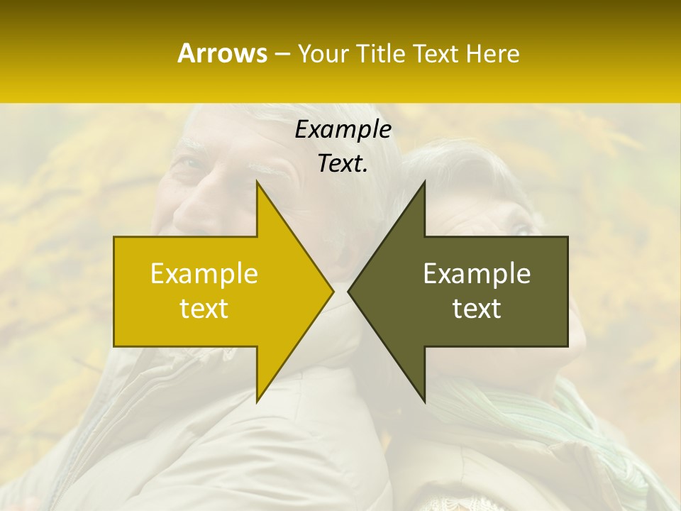 A Couple Of People That Are Standing In Front Of A Tree PowerPoint Template