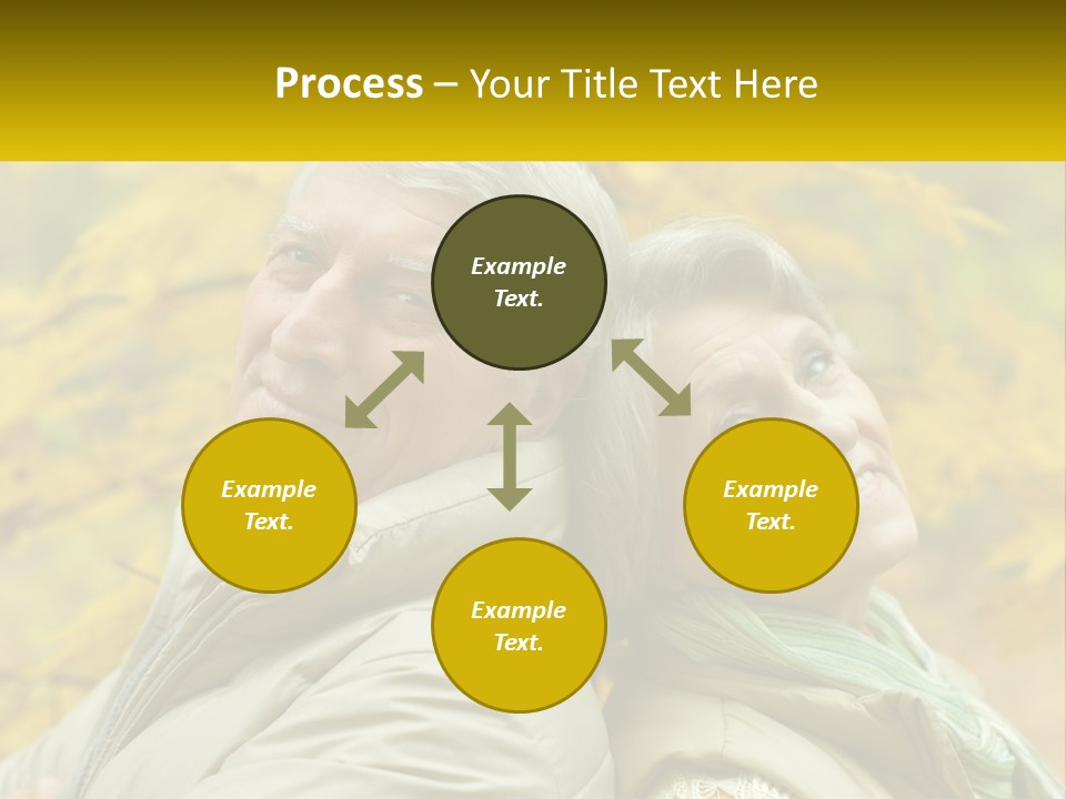 A Couple Of People That Are Standing In Front Of A Tree PowerPoint Template