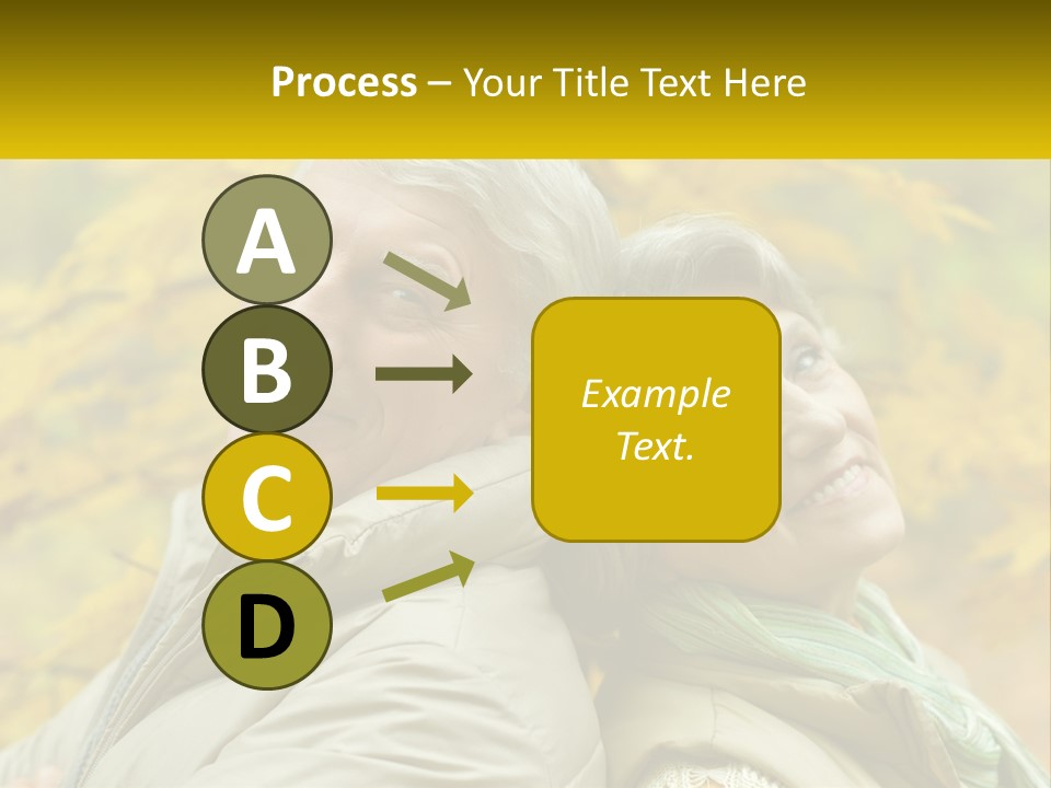 A Couple Of People That Are Standing In Front Of A Tree PowerPoint Template