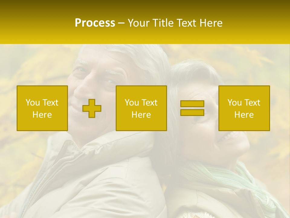 A Couple Of People That Are Standing In Front Of A Tree PowerPoint Template