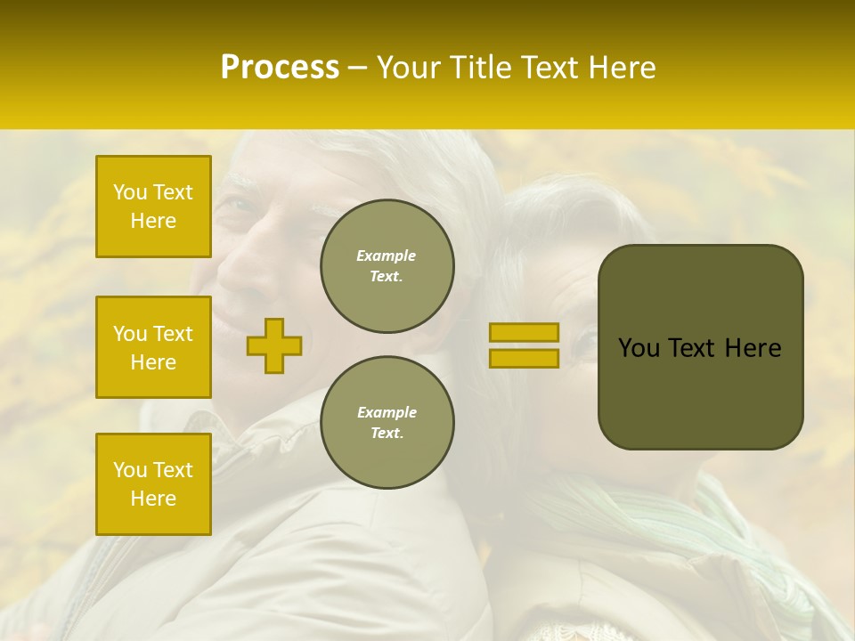 A Couple Of People That Are Standing In Front Of A Tree PowerPoint Template