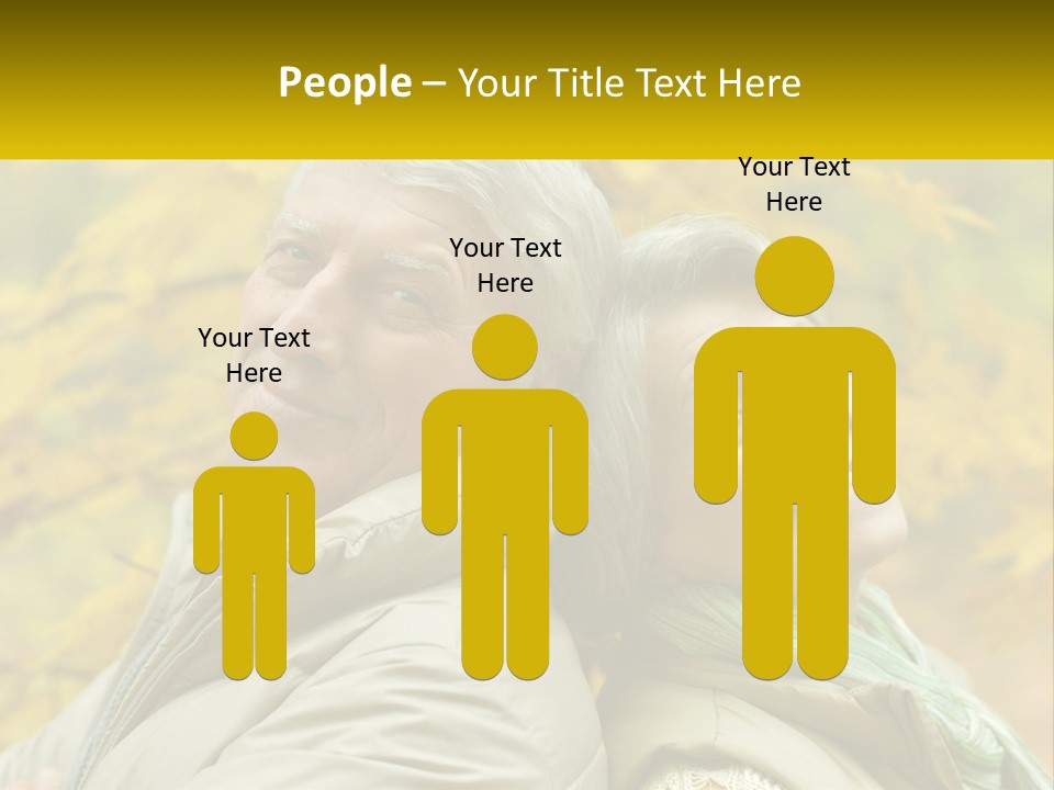 A Couple Of People That Are Standing In Front Of A Tree PowerPoint Template