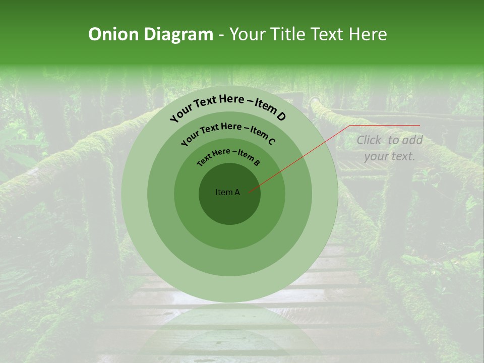 A Wooden Bridge In The Middle Of A Forest With Moss Growing On It PowerPoint Template