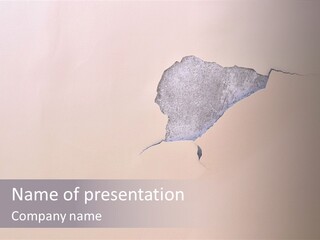 A Piece Of Paper That Has Been Torn In Half PowerPoint Template