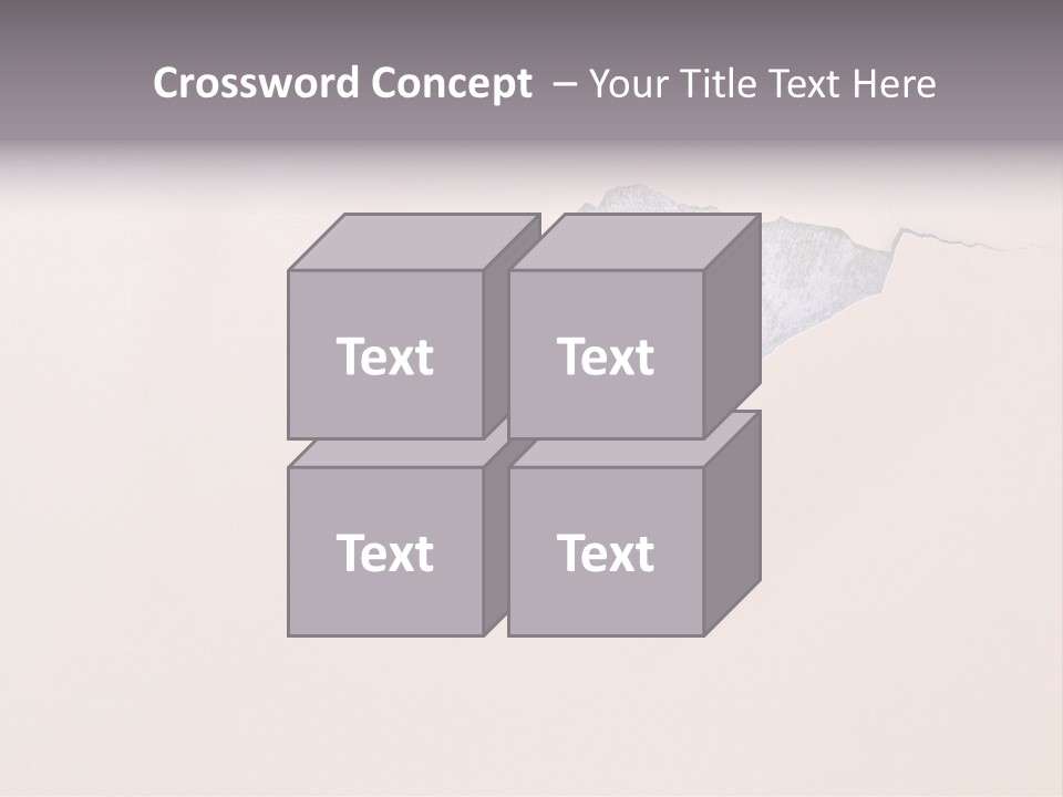 A Piece Of Paper That Has Been Torn In Half PowerPoint Template