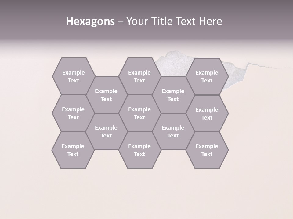 A Piece Of Paper That Has Been Torn In Half PowerPoint Template