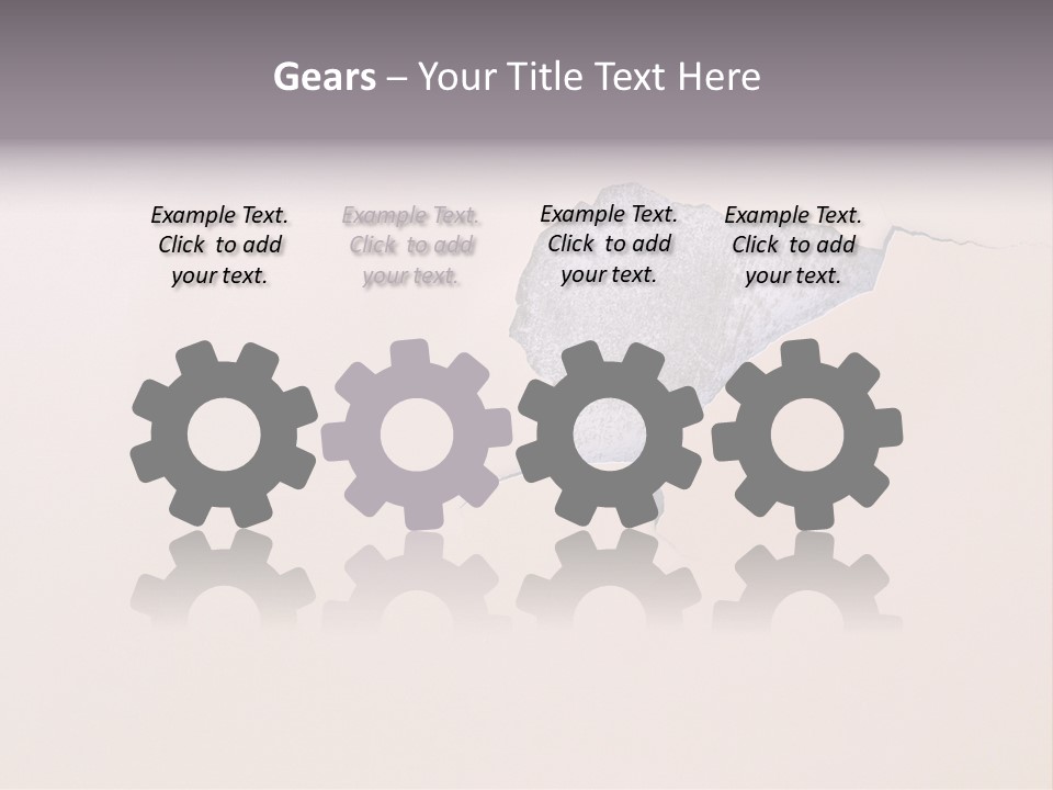 A Piece Of Paper That Has Been Torn In Half PowerPoint Template